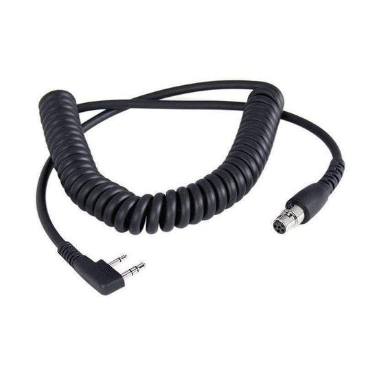 Cord Coiled Headset to Rugged Radio Kentwood - Fenix Motorsports - Mobile Electronics,Race Radios and Components,Radio Components