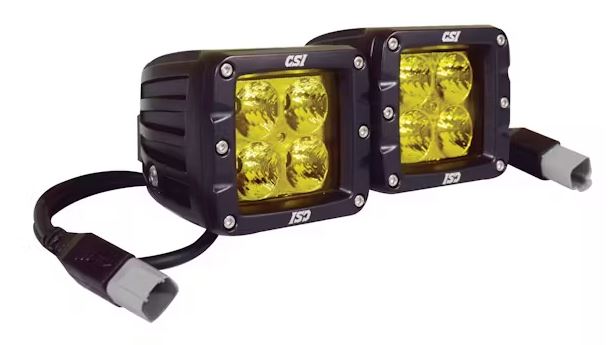 CSI 2" Square Off Road LED Lights (Pair) - Fenix Motorsports - Light Pod