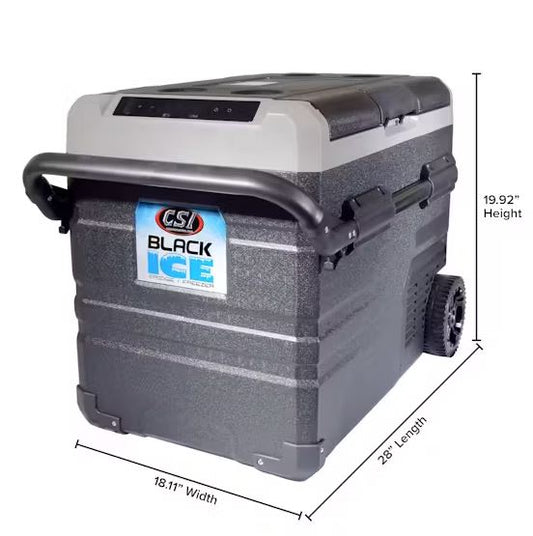 CSI W50 Black Ice 48 Quart Dual Zone Fridge/Freezer - Fenix Motorsports - Refrigerator