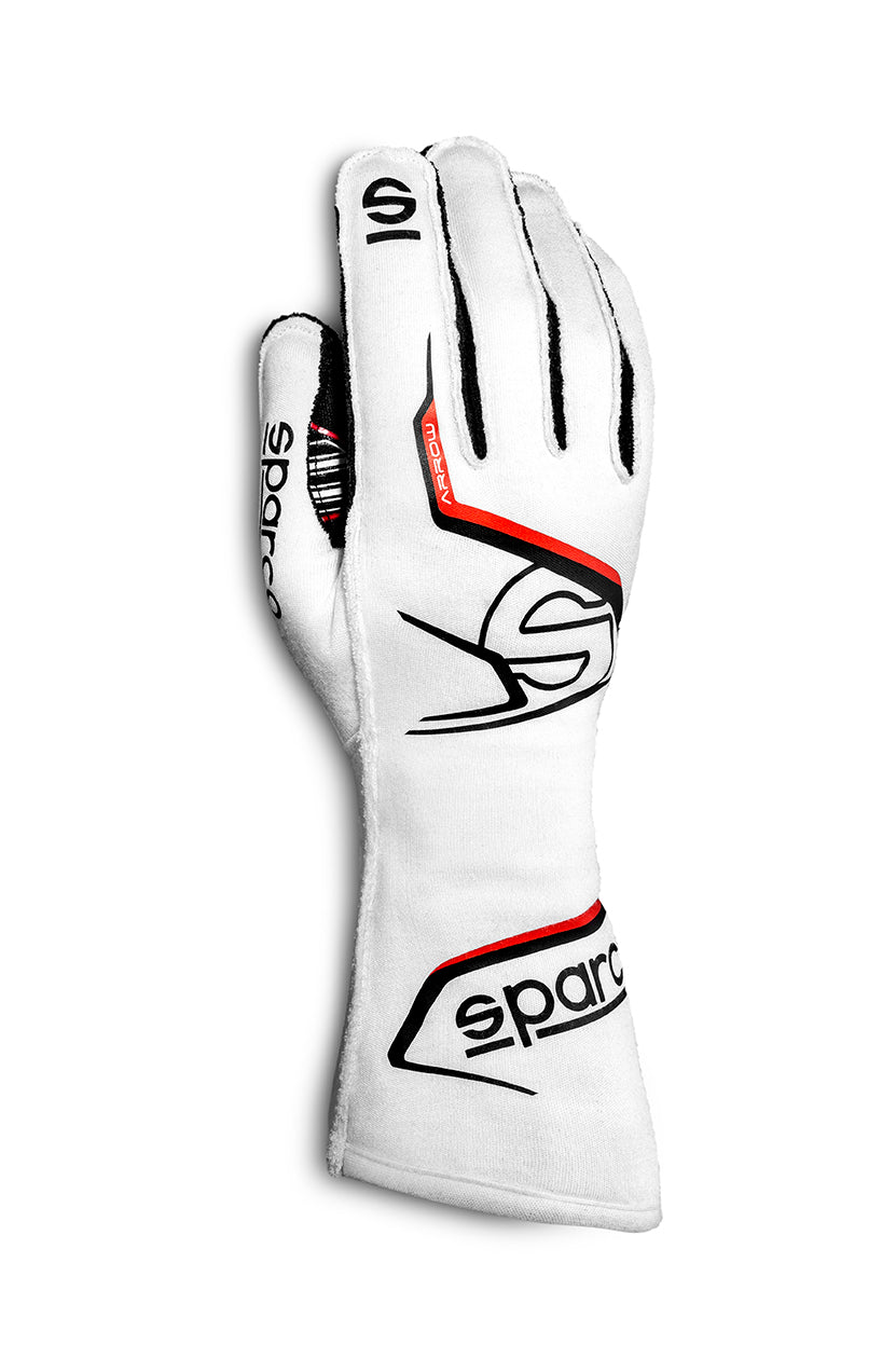 Glove Arrow Large White / Black - Fenix Motorsports - Safety Equipment,Safety Clothing,Driving Gloves