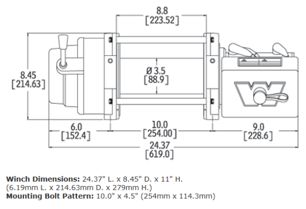 M12 12V Heavyweight Winch - 17801 - 97720 - Fenix Motorsports - Winch
