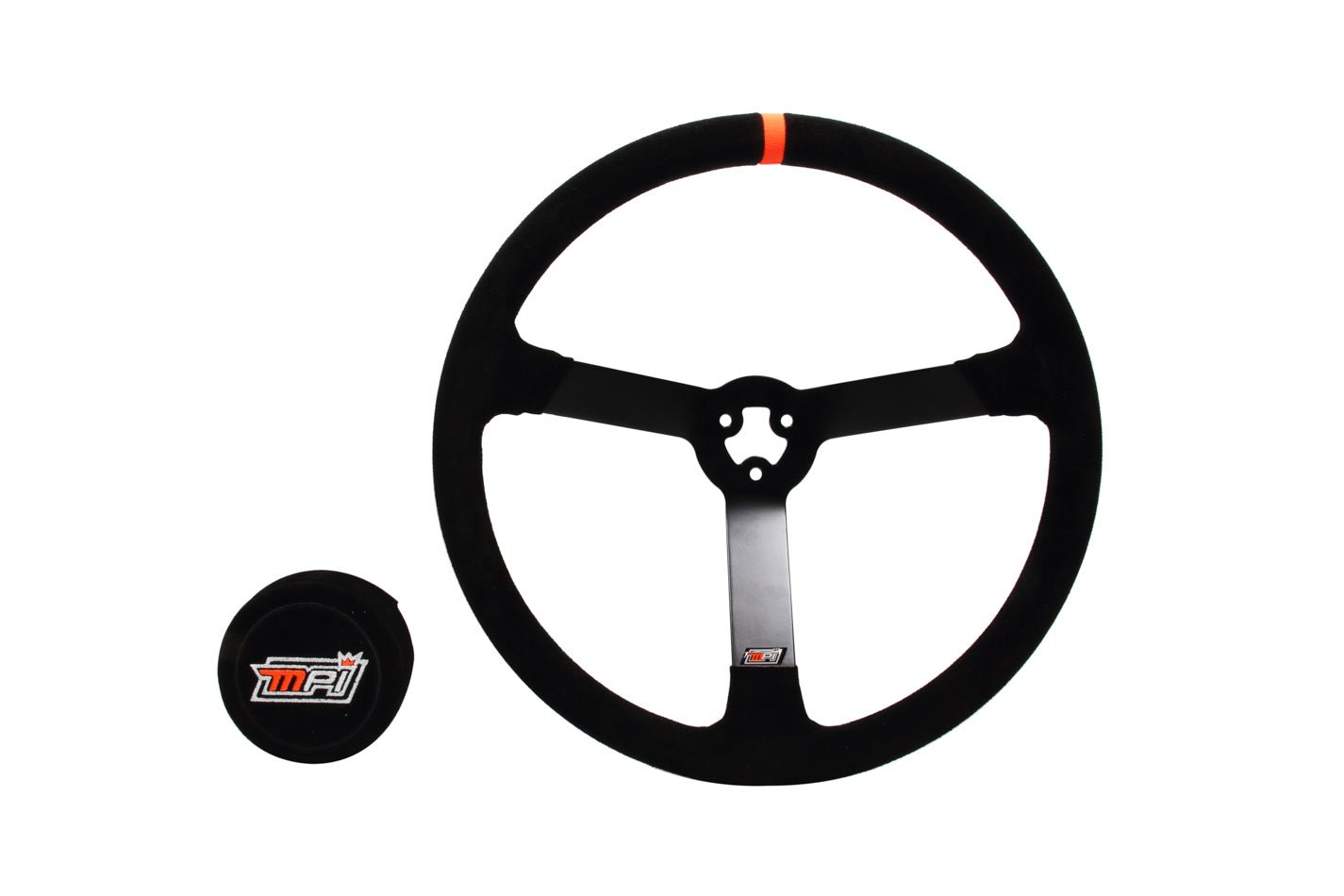 MPI 15in 3 - Bolt Std Steel Wheel Suede Grip - Fenix Motorsports - Steering and Components,Steering Wheels and Components,Steering Wheels and Components