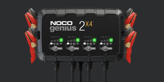 NOCO GENIUS2X4 6V/12V 4 - Bank 8A Smart Battery Charger - Fenix Motorsports - Battery Charger