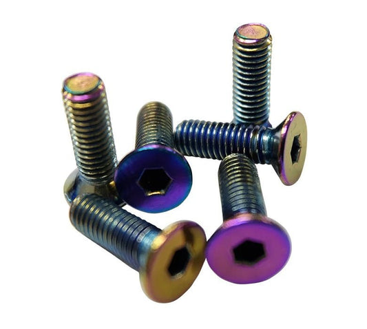 NRG Screw Kit Steering Wheel Neochrome Conical - Fenix Motorsports - Fasteners,Steering Fastener Kits,Steering Wheel Fastener Kits