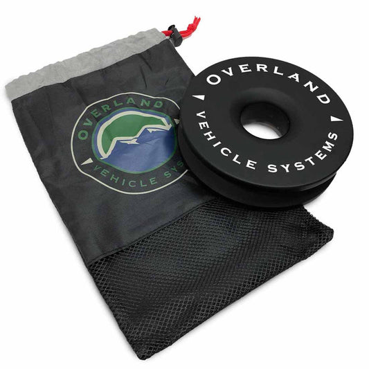 Recovery Ring 6.25" 45,000 lb. Black With Storage Bag - Fenix Motorsports - Vehicle Recovery Equipment