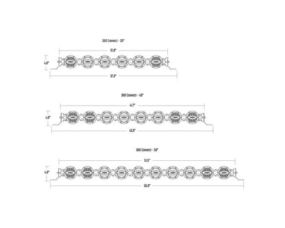 Rigid Industries 360 Connect 40 inch Light Bar (P/N 36308) - Fenix Motorsports - Light Bar