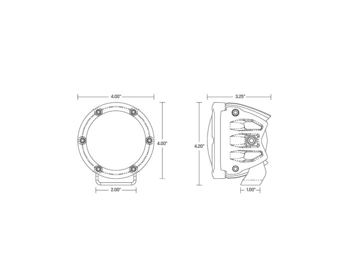 Rigid Industries 360 Pro 4 Inch Diffused Optic LED Light Pods with RGBW Backlight (P/N 36400) - Fenix Motorsports - Light Pod