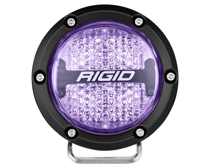 Rigid Industries 360 Pro 4 Inch Diffused Optic LED Light Pods with RGBW Backlight (P/N 36400) - Fenix Motorsports - Light Pod