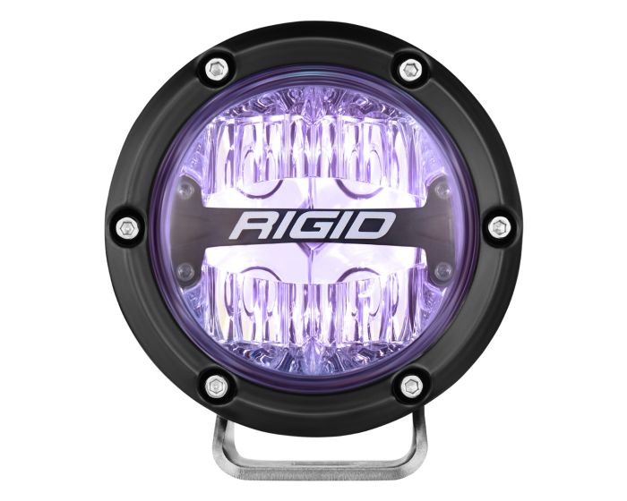 Rigid Industries 360 Pro 4 Inch Drive Optic LED Pod with RGBW Backlight (P/N 36401) - Fenix Motorsports - Light Pod