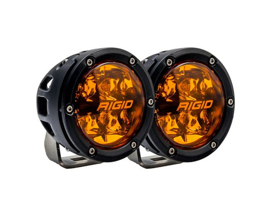 Rigid Industries 360 Series Pro Spot with Amber Pro Lens - Pair (P/N 36123) - Fenix Motorsports - 
