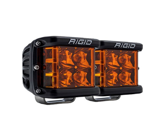 Rigid Industries D - SS Pro Spot Amber LED Pod Lights - Pair (P/N 262214) - Fenix Motorsports - 