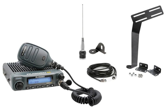 Rugged Radios GMRS Mobile Radio Kit Jeep Wrangler 2007 - 10 - Fenix Motorsports - Mobile Electronics,Race Radios and Components,Radios