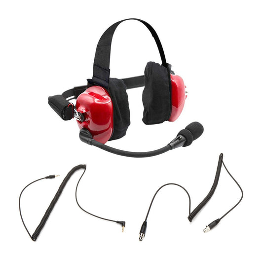 Rugged Radios Headset Track Talk Red Linkable Intercom - Fenix Motorsports - Mobile Electronics,Race Radios and Components,Radios