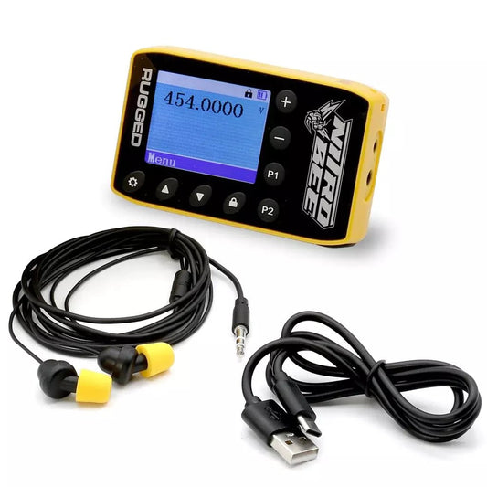 Rugged Radios Nitro Bee X UHF Radio Receiver Rechargeable - Fenix Motorsports - Mobile Electronics,Race Radios and Components,Radios