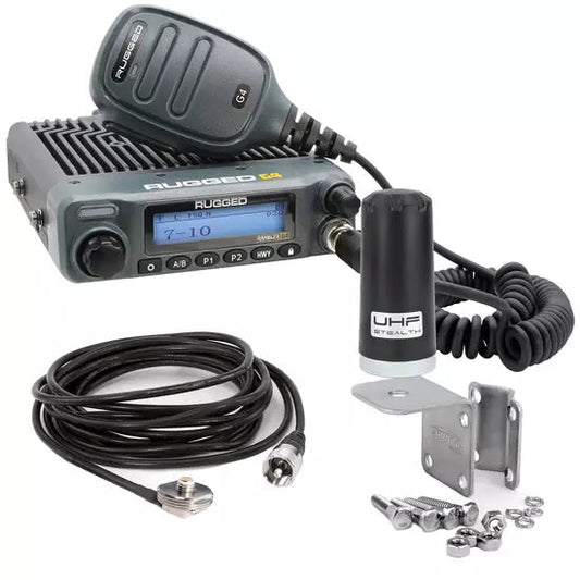 Rugged Radios Radio Receiver, G4, 46 Watt, Stealth Antenna / Bracket / Harness, Kit - Fenix Motorsports - Mobile Electronics,Race Radios and Components,Radios