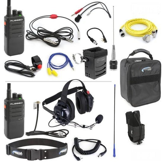 Rugged Radios Radio System Complete Team NASCAR 3C Long Rng - Fenix Motorsports - Mobile Electronics,Race Radios and Components,Radios