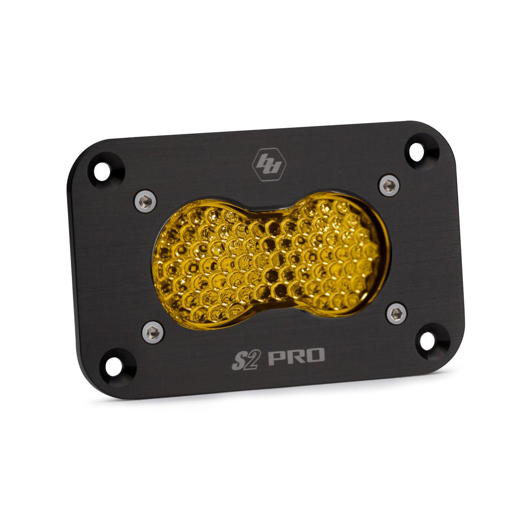 S2 Pro Black Flush Mount LED Auxiliary Light Pod - Universal - Fenix Motorsports - Light Pod