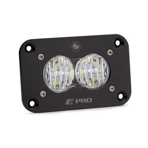 S2 Pro Black Flush Mount LED Auxiliary Light Pod - Universal - Fenix Motorsports - Light Pod