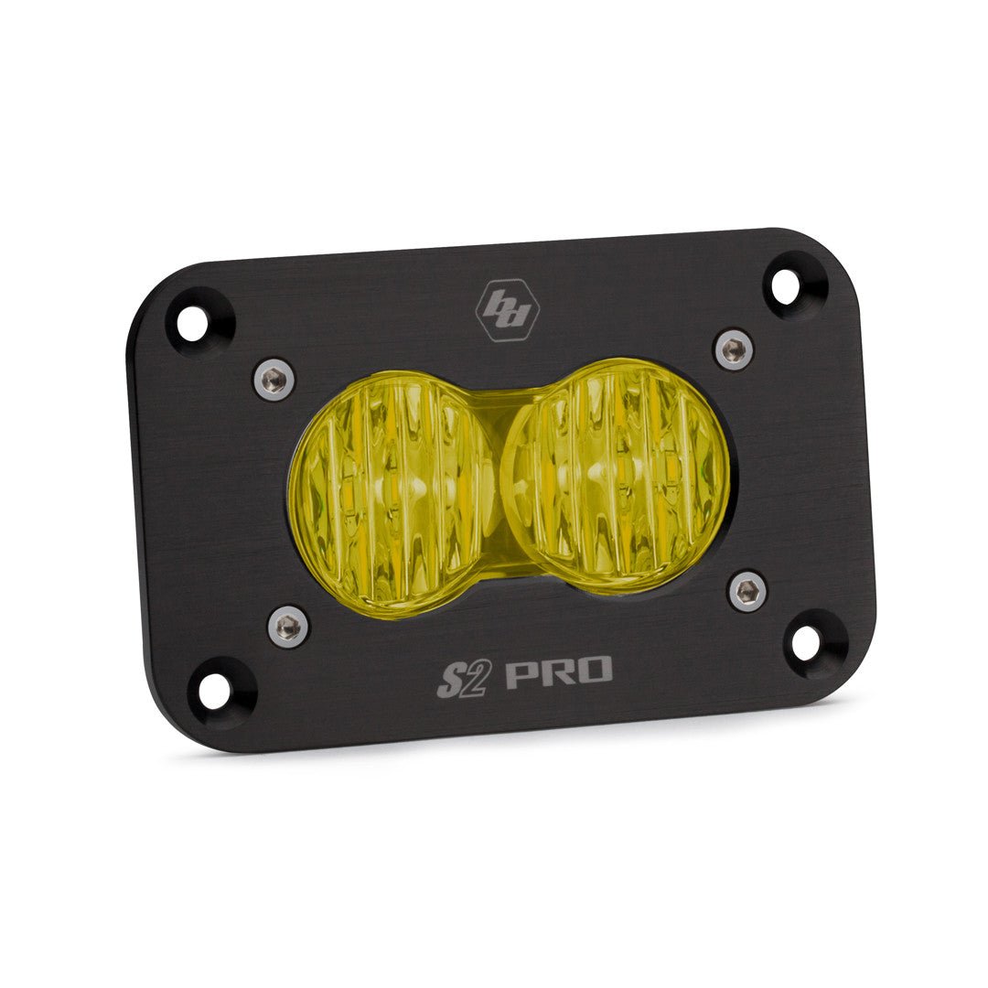 S2 Pro Black Flush Mount LED Auxiliary Light Pod - Universal - Fenix Motorsports - Light Pod