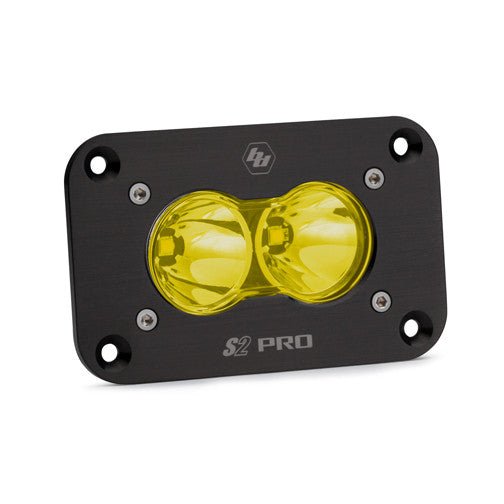 S2 Pro Black Flush Mount LED Auxiliary Light Pod - Universal - Fenix Motorsports - Light Pod