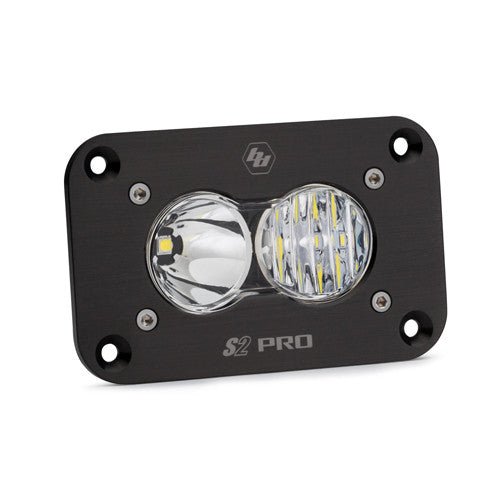 S2 Pro Black Flush Mount LED Auxiliary Light Pod - Universal - Fenix Motorsports - Light Pod