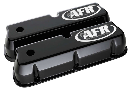 SBF Tall Alum Valve Cvr Black w/AFR Logo - Fenix Motorsports - Engines and Components,Engine Covers, Pans and Dress - Up Components,Valve Covers