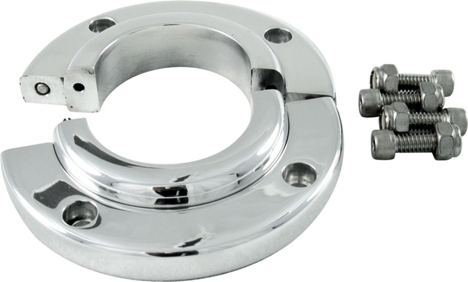 Split Swivel Floor Mount For 2in Column Polished - Fenix Motorsports - Steering and Components,Steering Columns, Shafts and Components,Steering Column Brackets