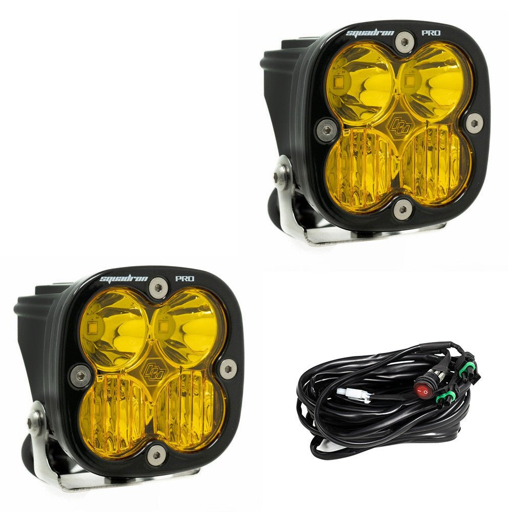 Squadron Pro Black LED Auxiliary Light Pod Pair - Universal - Fenix Motorsports - Light Pod