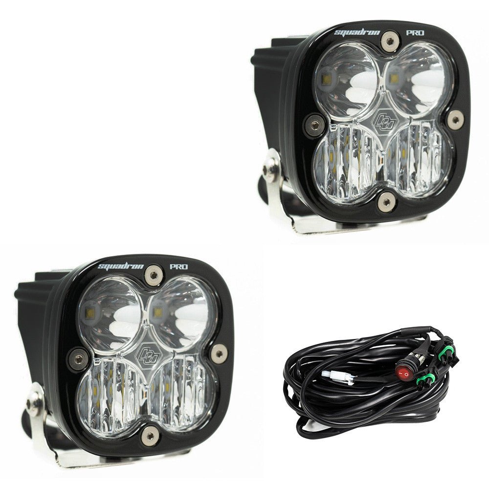 Squadron Pro Black LED Auxiliary Light Pod Pair - Universal - Fenix Motorsports - Light Pod