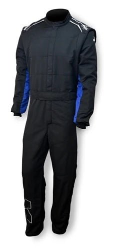 Suit Axis 2.4 1pc X - Large Black/Blue - Fenix Motorsports - Safety Equipment,Safety Clothing,Driving Suits