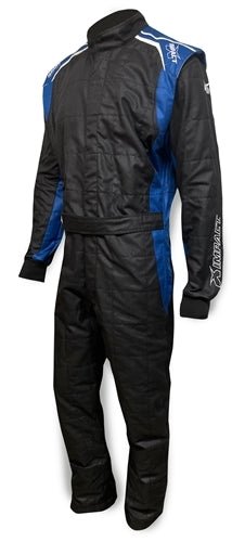 Suit Racer 2.0 1pc Small Black/Blue - Fenix Motorsports - Safety Equipment,Safety Clothing,Driving Suits