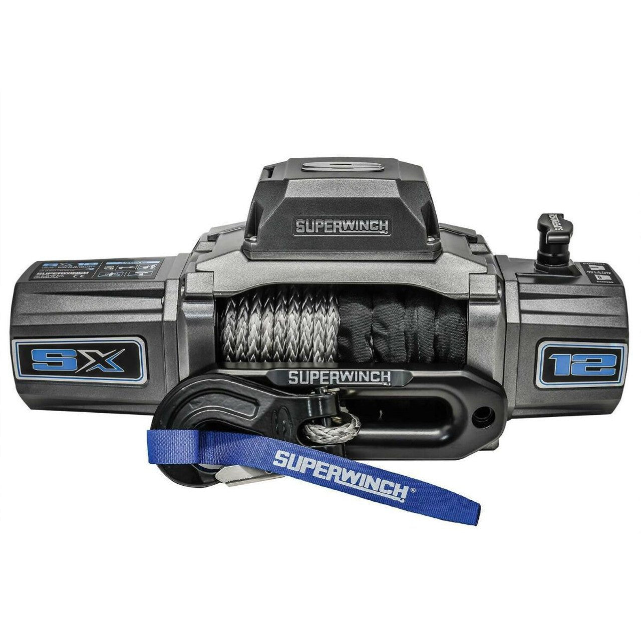 SX12 (SR) Winch 12V 12000 lbs with Synthetic Rope - 1712201 - Fenix Motorsports - Winch