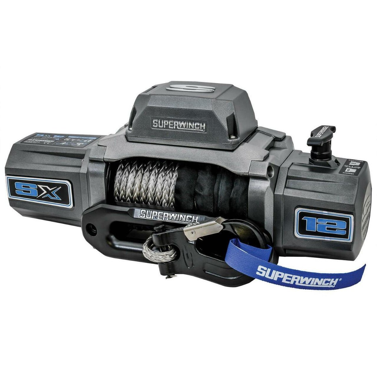 SX12 (SR) Winch 12V 12000 lbs with Synthetic Rope - 1712201 - Fenix Motorsports - Winch
