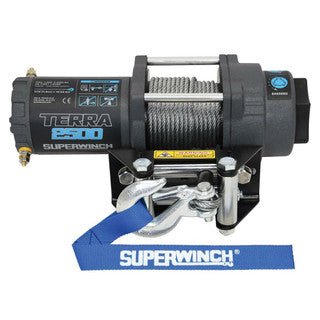 Terra 2500 Powersports Winch with Steel Wire Rope - 1125260 - Fenix Motorsports - Winch