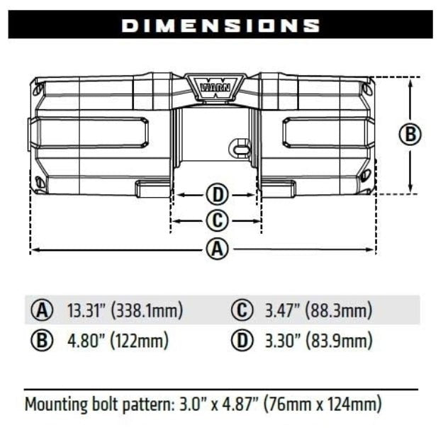 WARN AXON 45RC Powersport Winch - 101240 - Fenix Motorsports - Winch