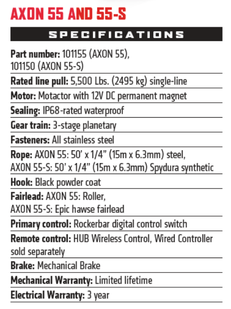 WARN AXON 55 Powersports Winch - Fenix Motorsports - Winch